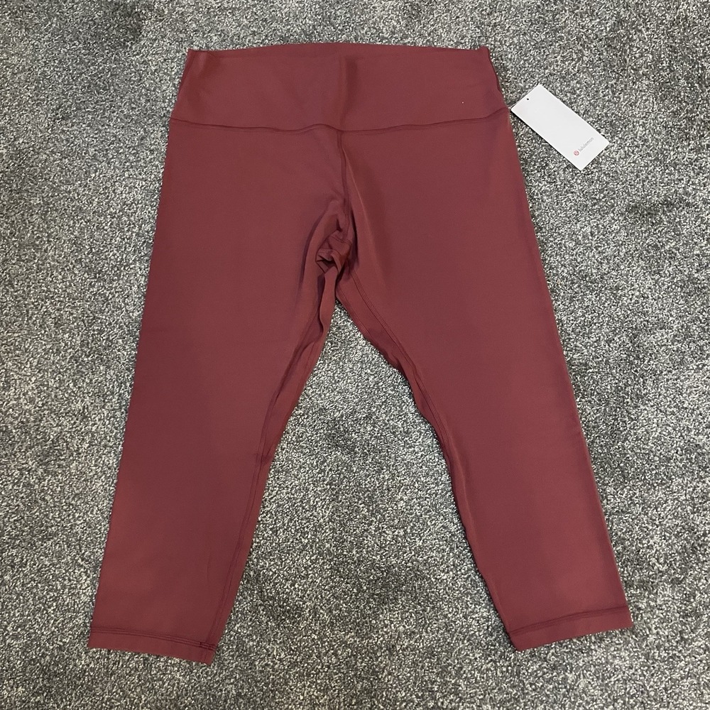 NWT‎ Lululemon Women's Sz 18 Plus ALIGN High Rise 23" Leggings Pants Mauve Pink